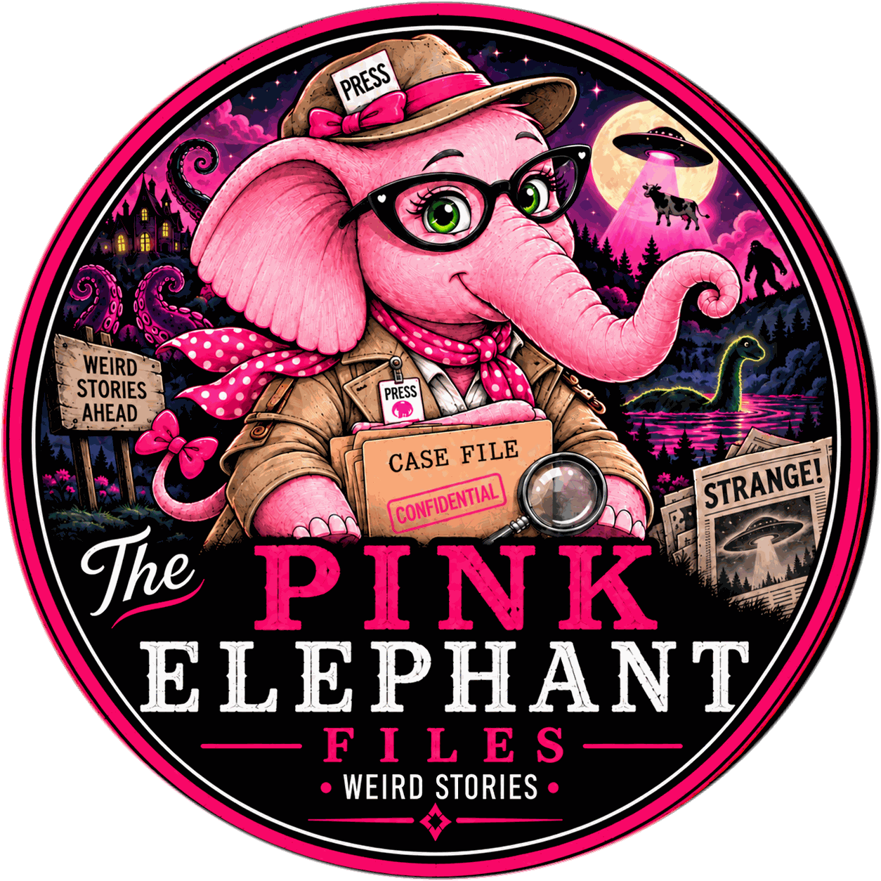 Weird Stories badge for The Pink Elephant Files